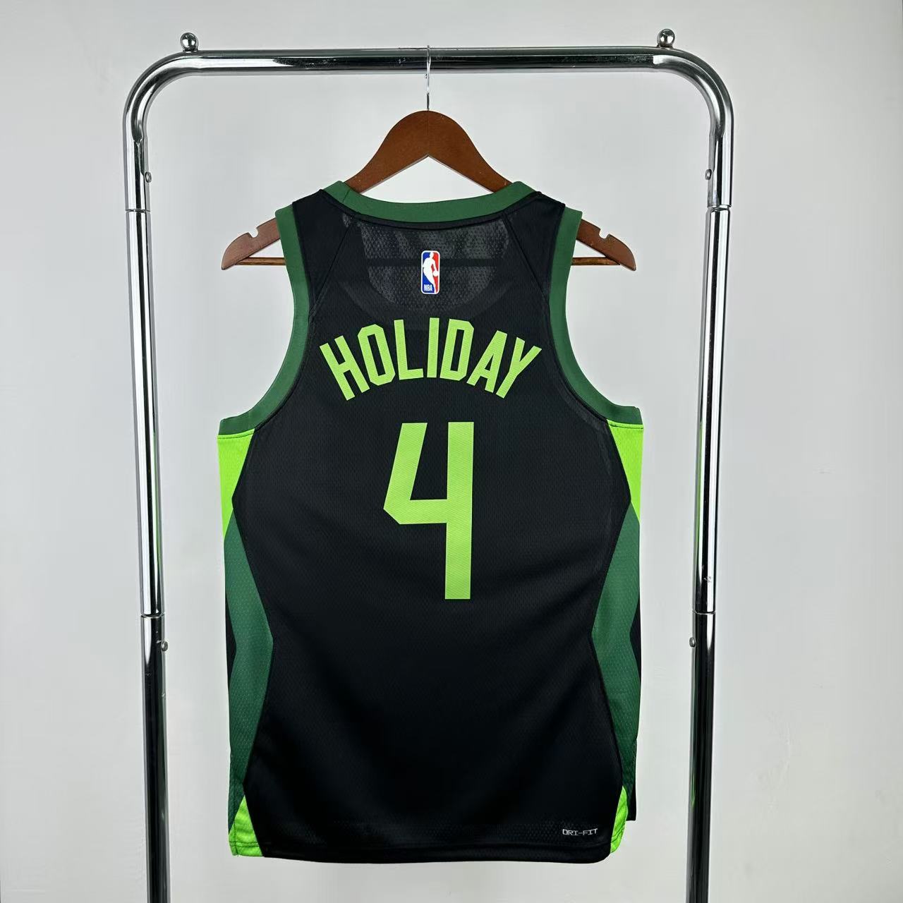 Men Boston Celtics #4 Holiday Black City Edition Season Nike 2025 NBA Jersey->->NBA Jersey